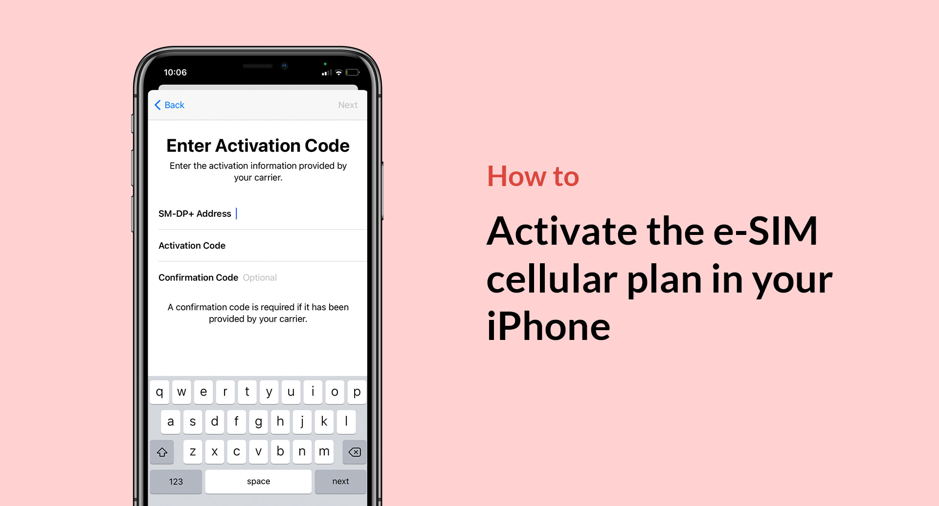How to activate the e-SIM cellular plan in your iPhone