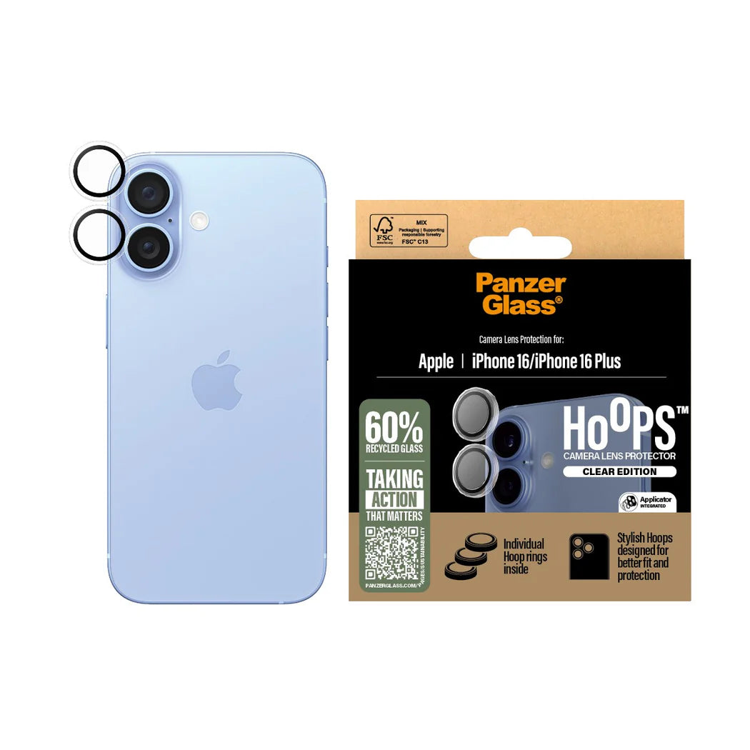 PanzerGlass Hoops Lens Protector for iPhone16/iPhone16Plus