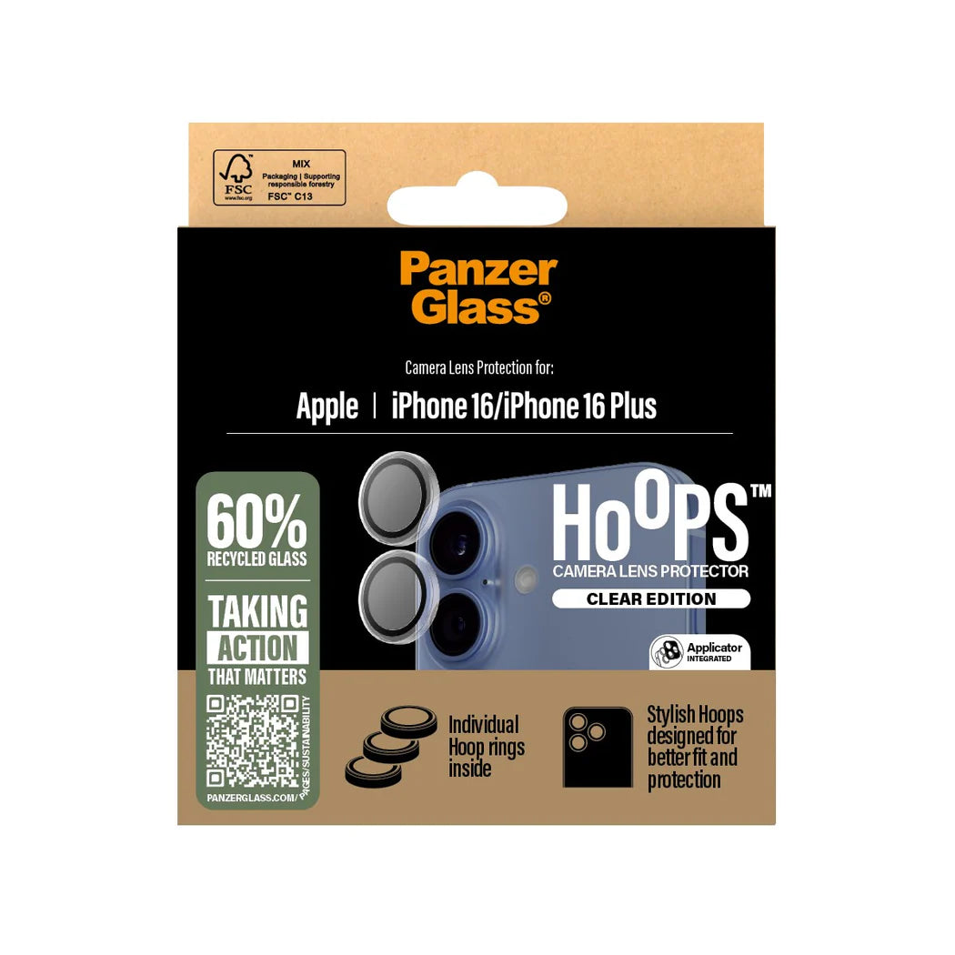 PanzerGlass Hoops Lens Protector for iPhone16/iPhone16Plus