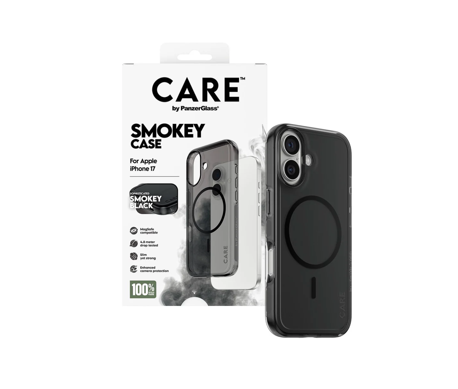 CARE Urban Explorer Case Smokey with Black MagSafe for iPhone 17 Series and iPhone Air