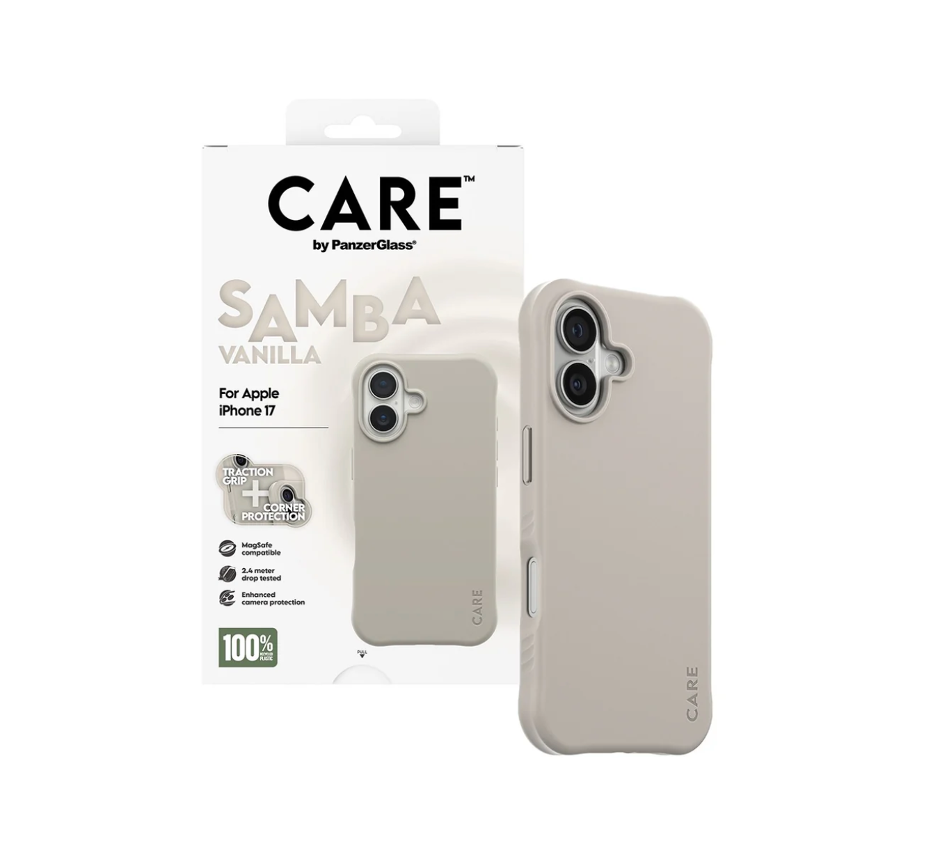 CARE Samba Case Vanilla with MagSafe for iPhone 17 Series and iPhone Air