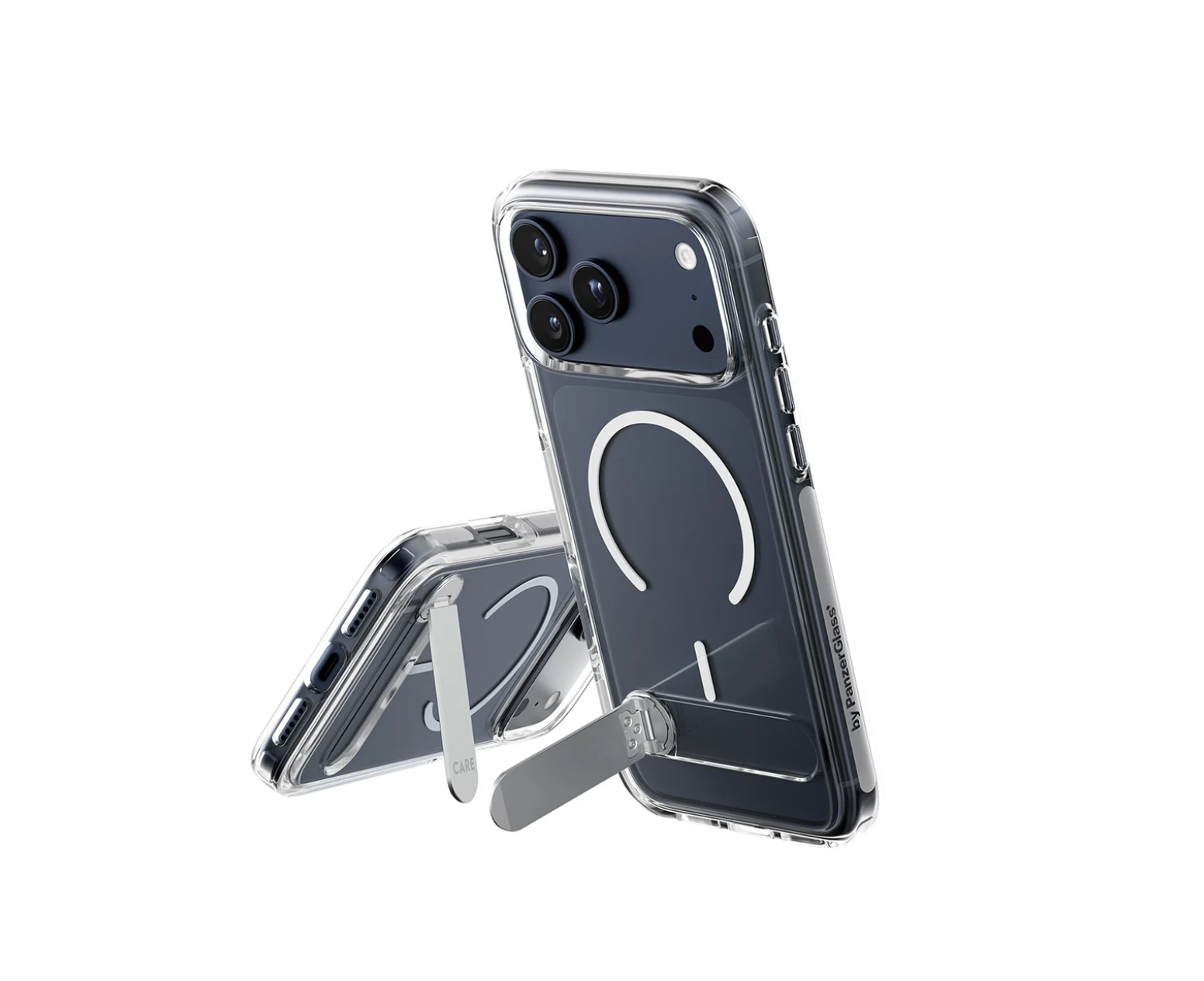 CARE Case Transparent with Kickstand & MagSafe for iPhone 17 Series and iPhone Air