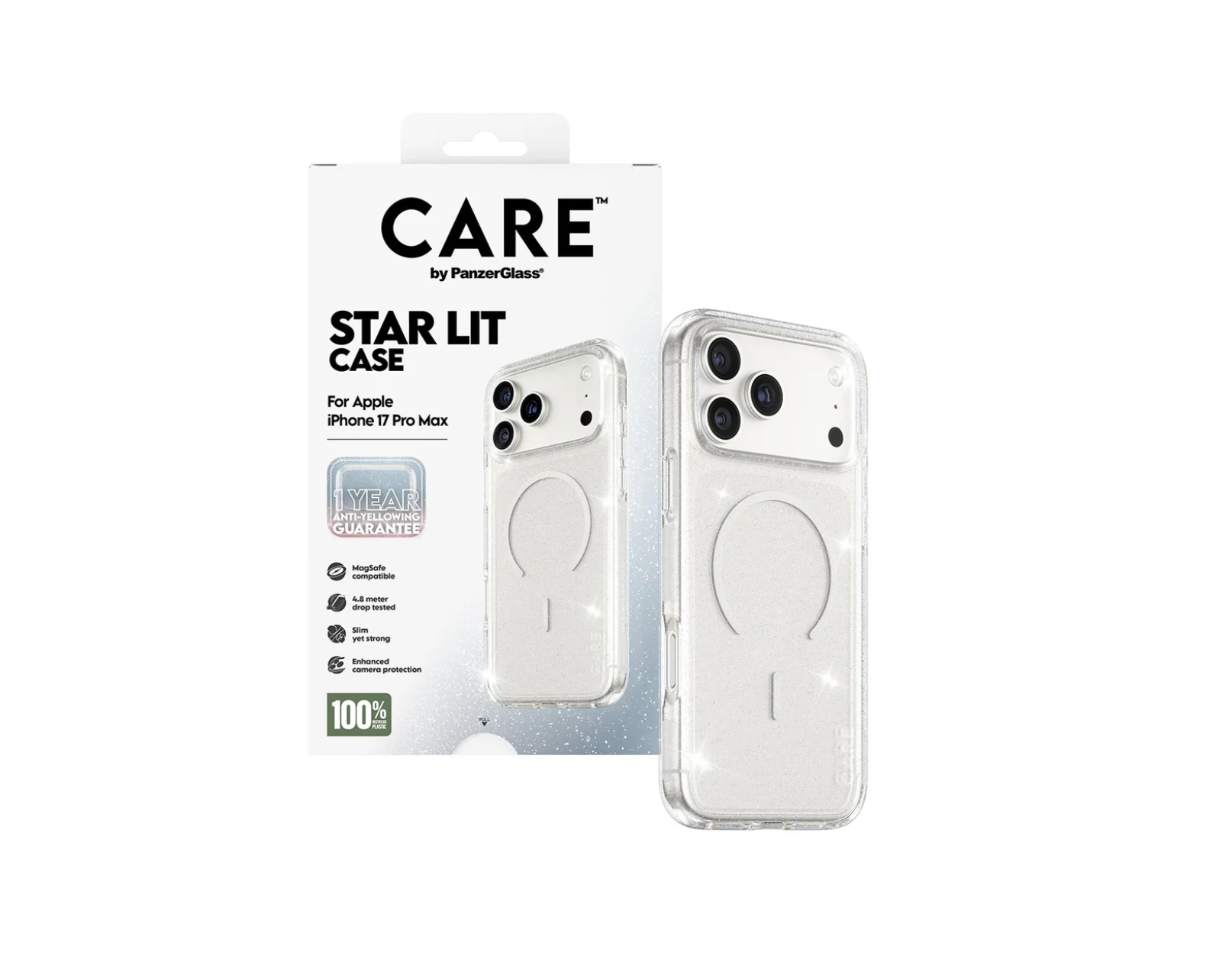CARE Urban Explorer Case Star Lit with White MagSafe for iPhone 17 Series and iPhone Air