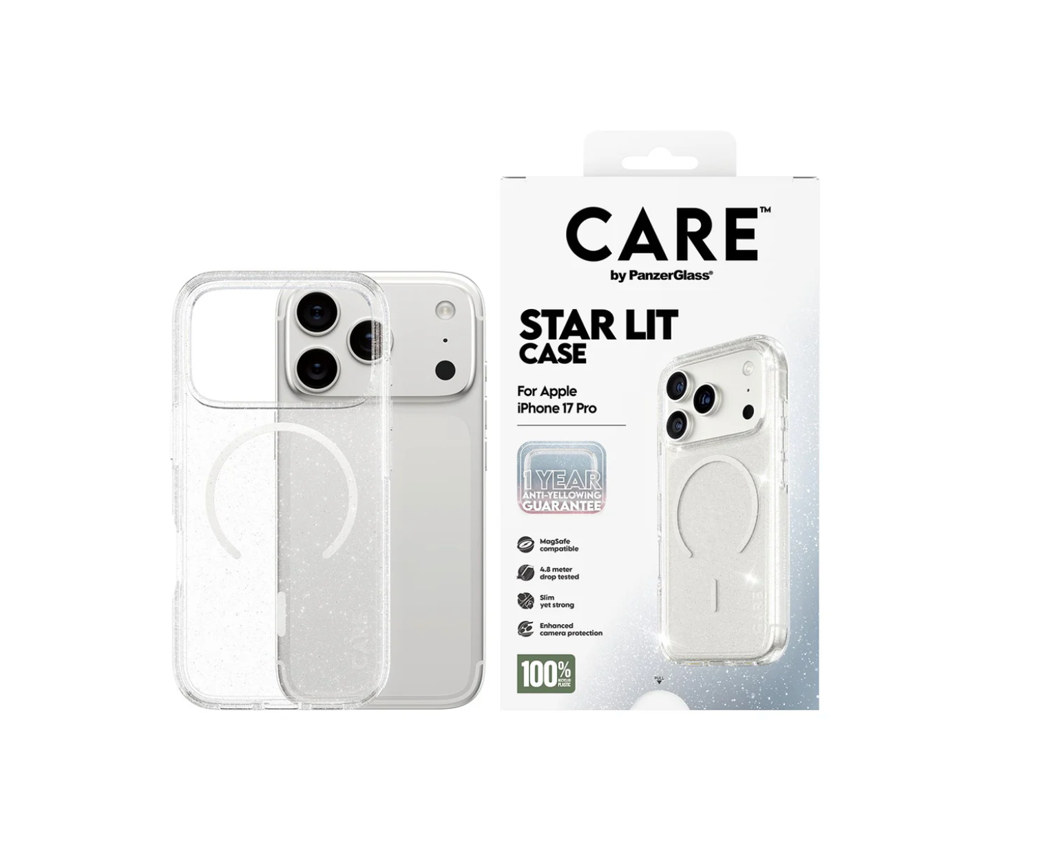 CARE Urban Explorer Case Star Lit with White MagSafe for iPhone 17 Series and iPhone Air
