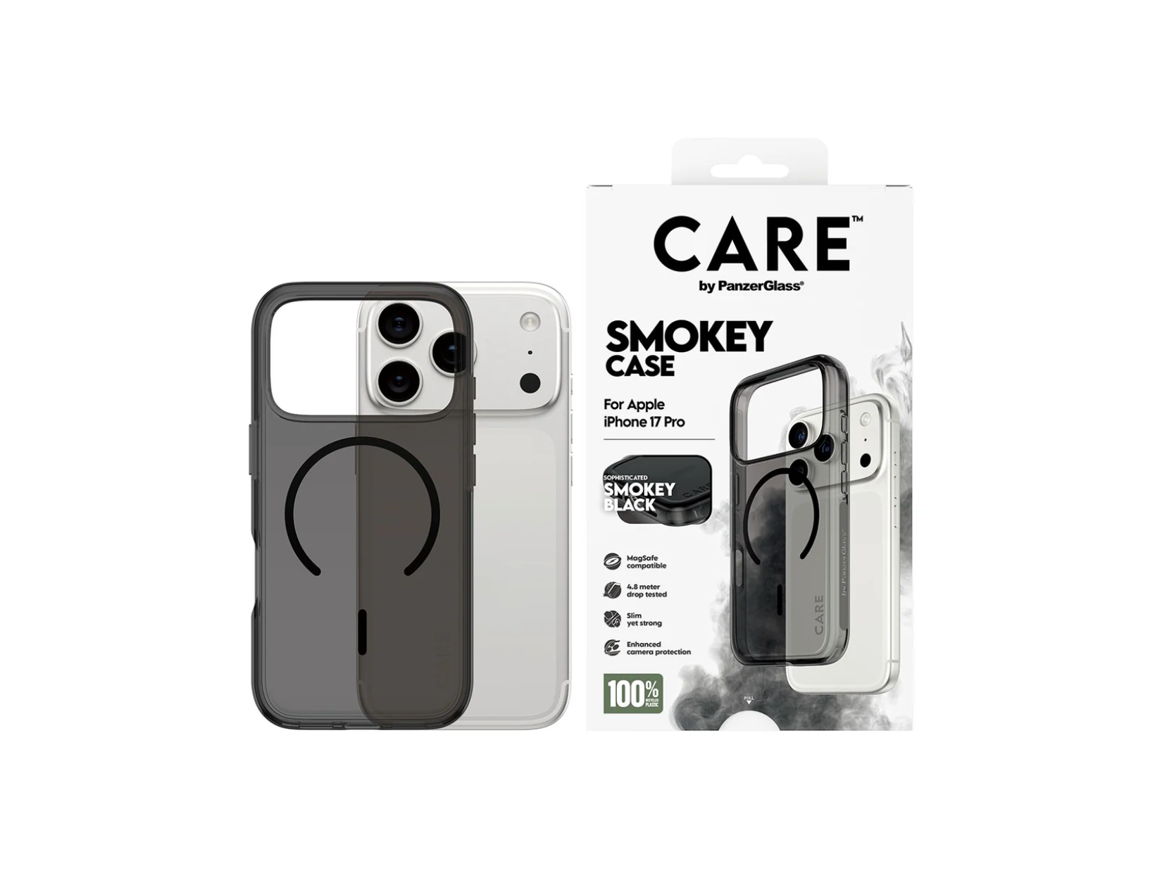 CARE Urban Explorer Case Smokey with Black MagSafe for iPhone 17 Series and iPhone Air