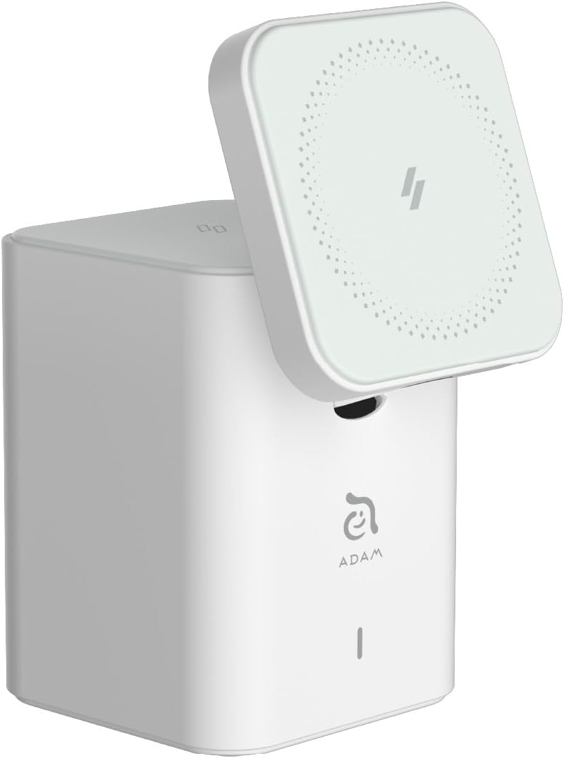Adam Element Wireless Charger Mag4 GaN 30W Magnetic 4-in-1 White