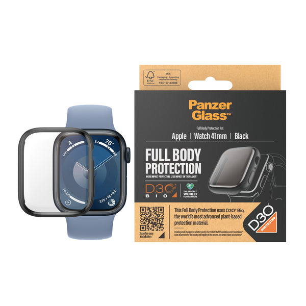 PanzerGlass Full Body Transparent D3O Apple Watch Series 9 Black