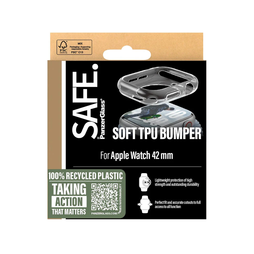 Safe Apple Watch Case Bumper Transparent 2024