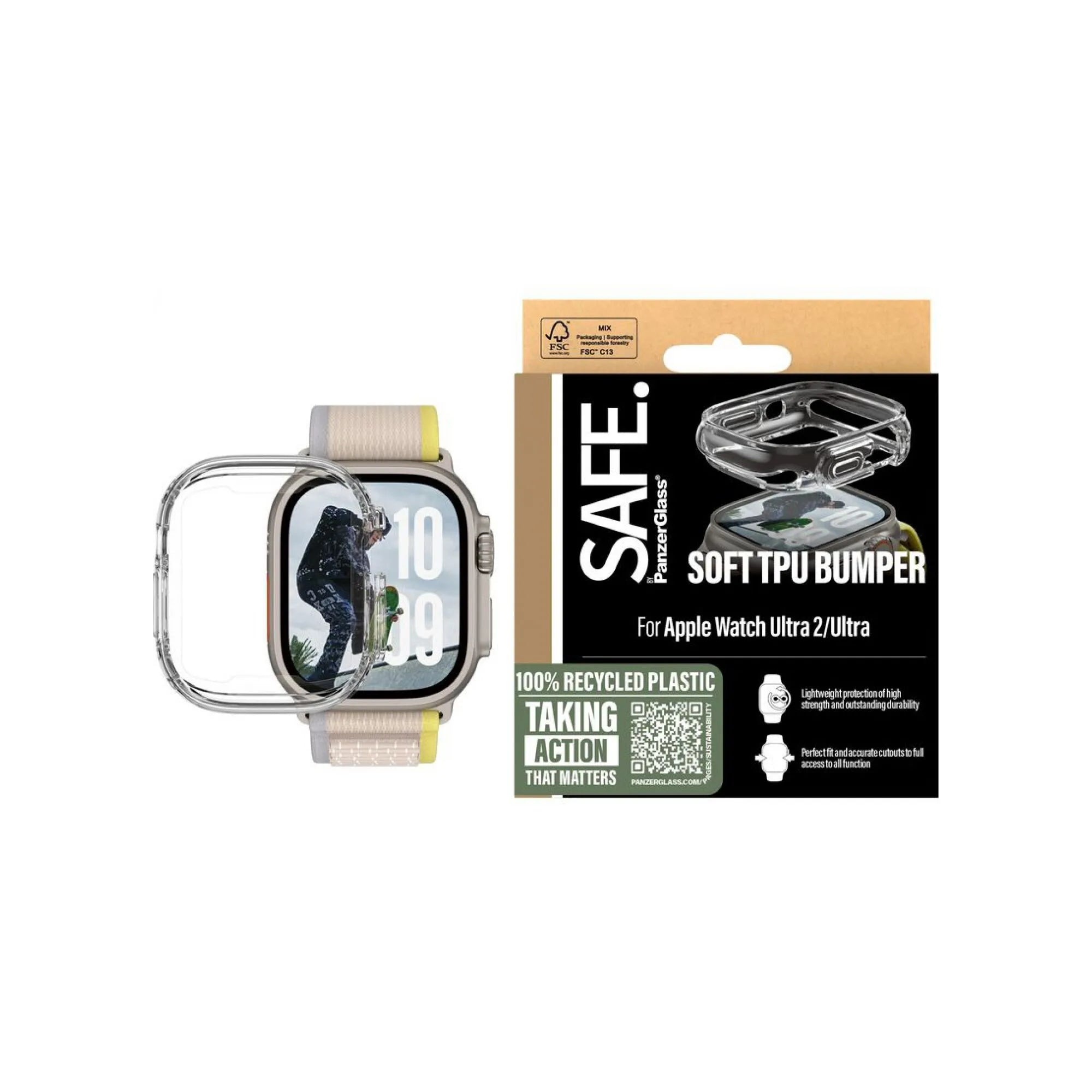 Safe Apple Watch Case Bumper Transparent 2024