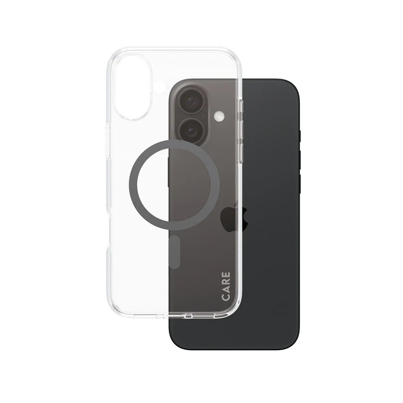 Care Flagship Case Transparent Urban Combat w/ Black MagSafe iPhone 16 Series