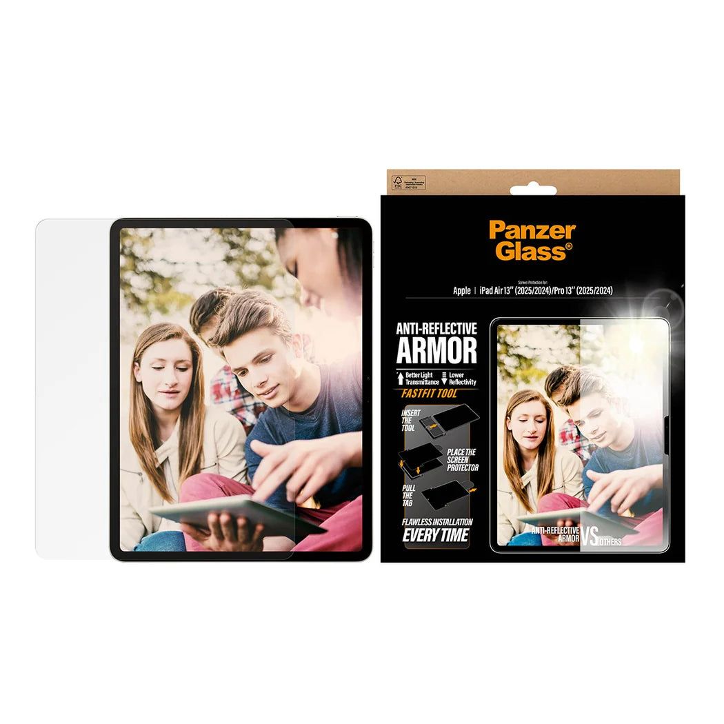 PanzerGlass Anti-Reflective Armor TemperedGlass Ultra Wide Fit for iPad (2024-2025)