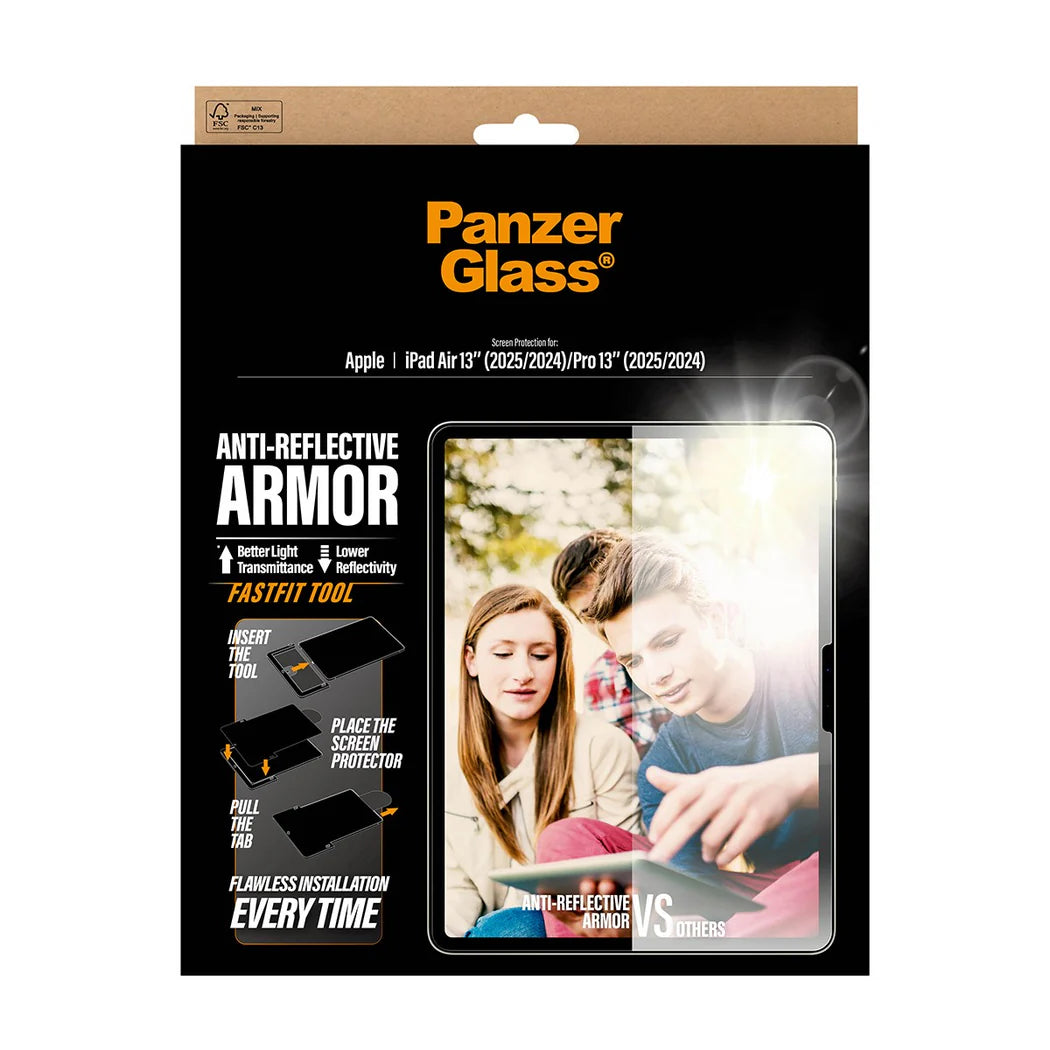 PanzerGlass Anti-Reflective Armor TemperedGlass Ultra Wide Fit for iPad (2024-2025)