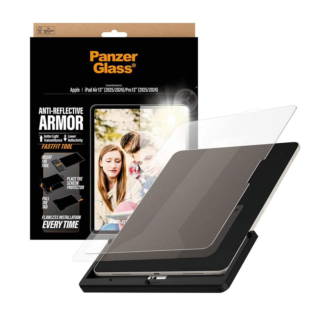 PanzerGlass Anti-Reflective Armor TemperedGlass Ultra Wide Fit for iPad (2024-2025)