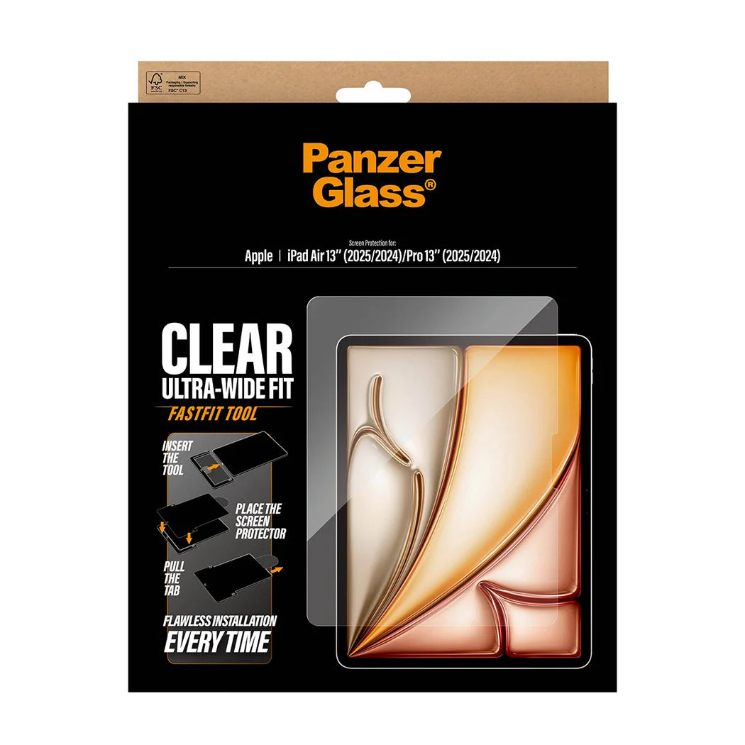 PanzerGlass Screen Protector Ultra-Wide Fit for iPad (2024-2026)