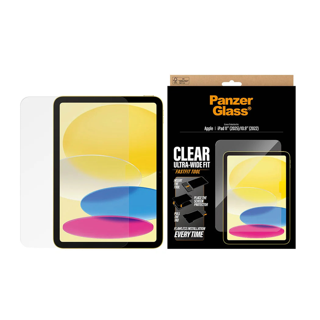 PanzerGlass Screen Protector Ultra-Wide Fit for iPad (2024-2026)