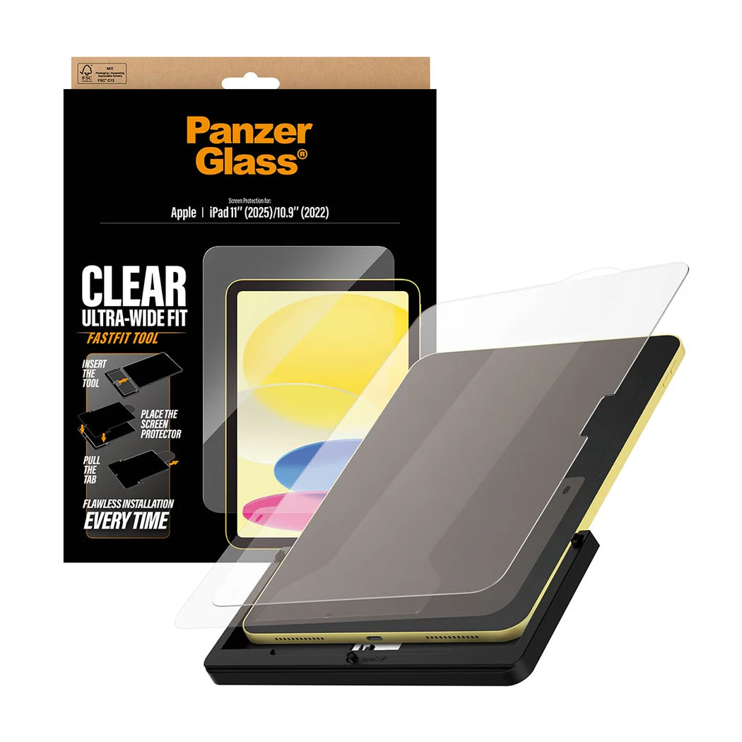 PanzerGlass Screen Protector Ultra-Wide Fit for iPad (2024-2026)