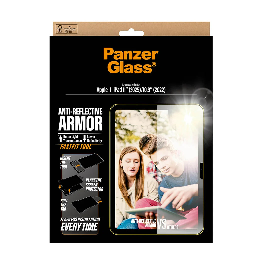 PanzerGlass Anti-Reflective Armor TemperedGlass Ultra Wide Fit for iPad (2024-2025)