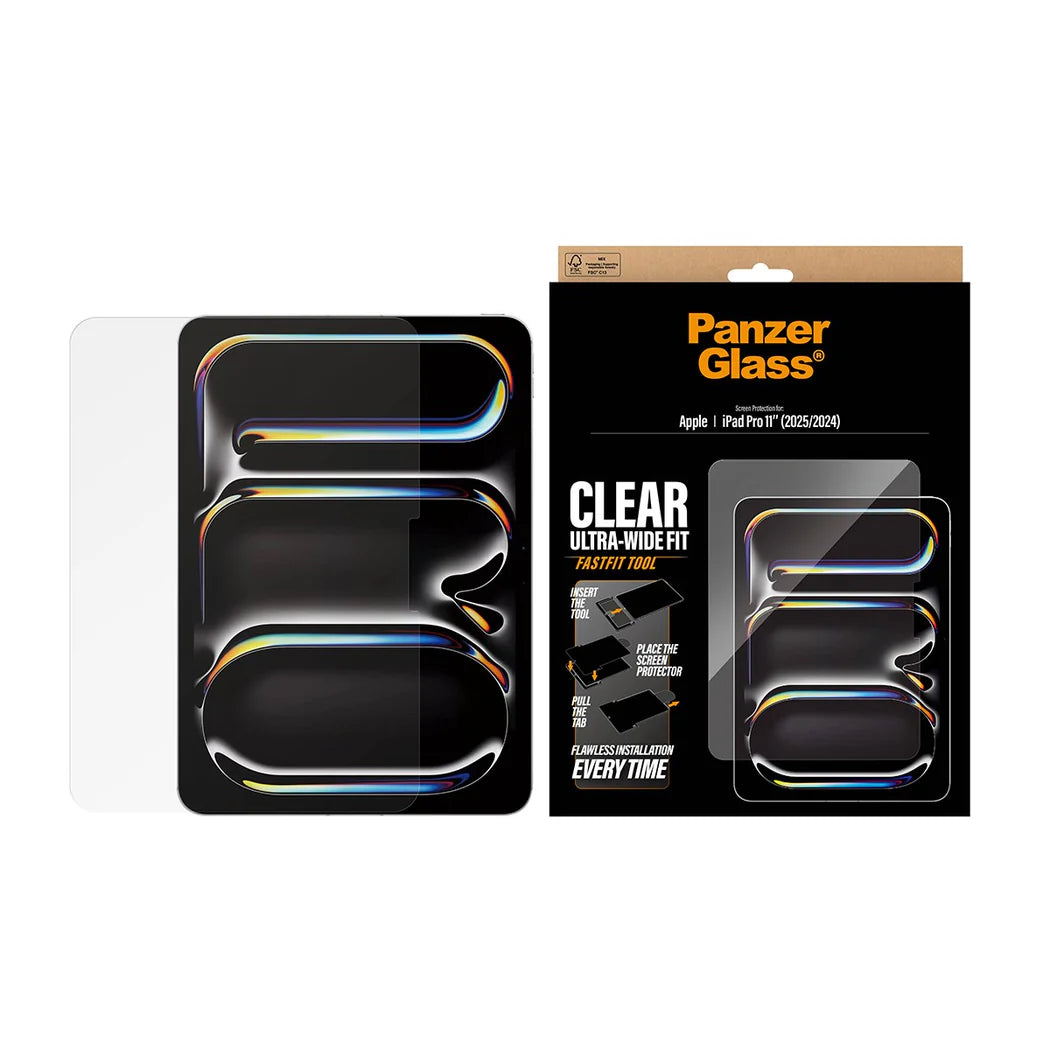 PanzerGlass Screen Protector Ultra-Wide Fit for iPad (2024-2026)