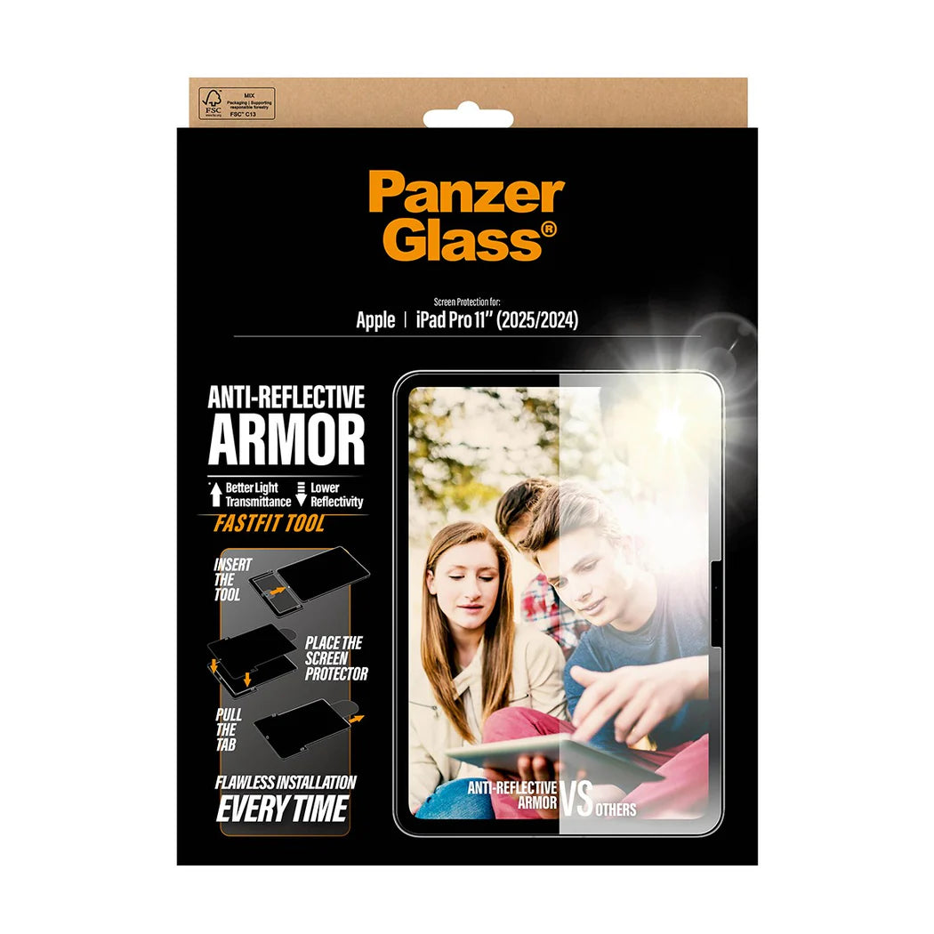 PanzerGlass Anti-Reflective Armor TemperedGlass Ultra Wide Fit for iPad (2024-2025)