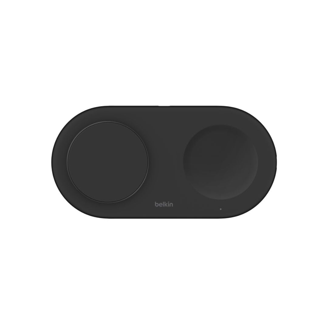 Belkin BoostCharge Pro 2-in-1 Magnetic Wireless Charging Pad w/ Qi2 15W Black