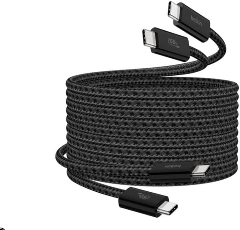 Belkin Braided Soft C to C Cable 1.5m 60W 2.0 2pack