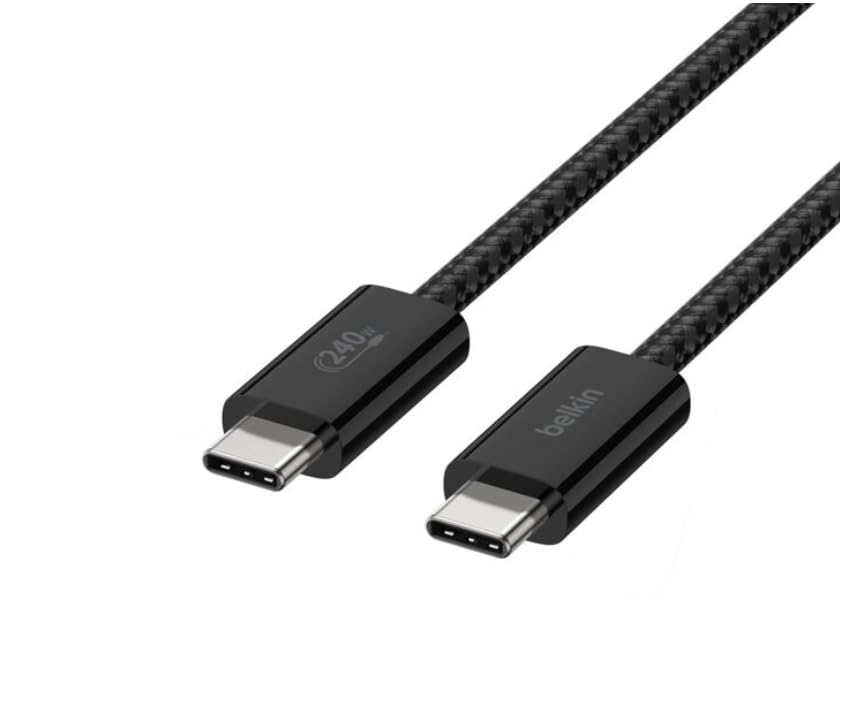 Belkin Braided Soft C to C Cable 1.5m 240W 2.0 2pack