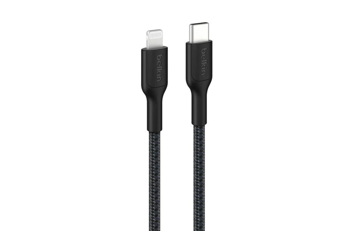 Belkin BoostCharge USBC to Lightning Cable 1m Braided Black