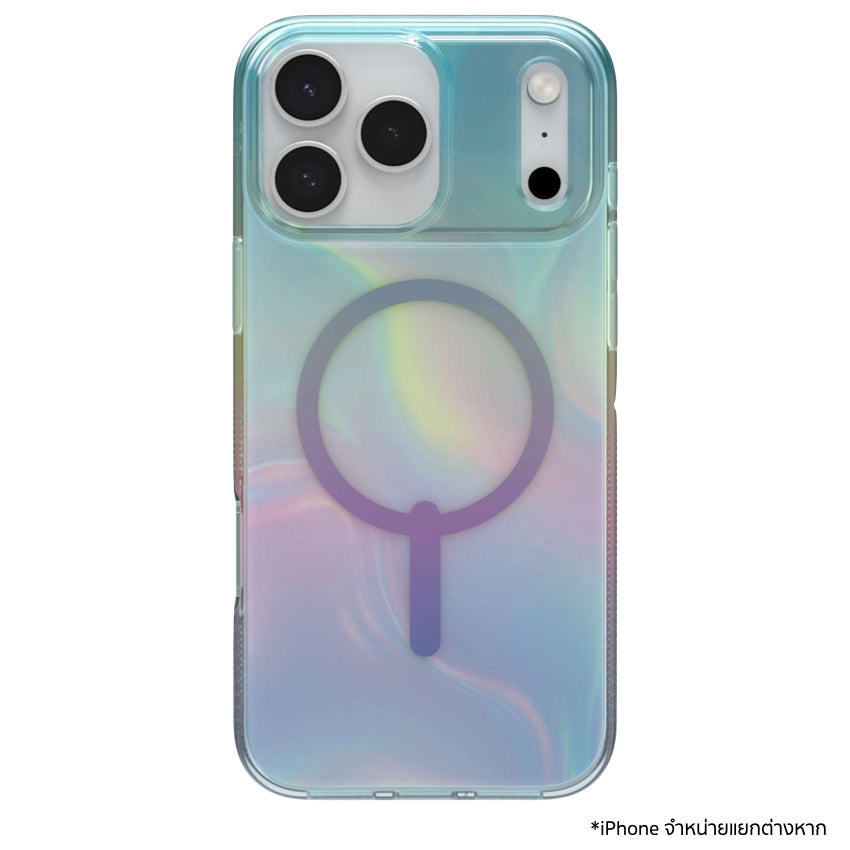 ZAGG Milan Snap Case for iPhone 17 Series and iPhone Air Iridescent Bubble