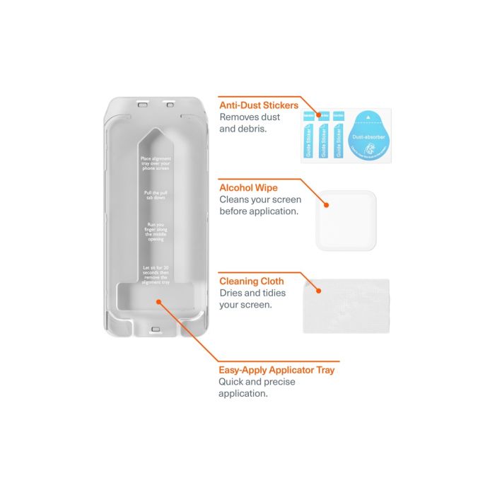 Cygnett Tempered Glass DefenceShield for iPhone 16 Series