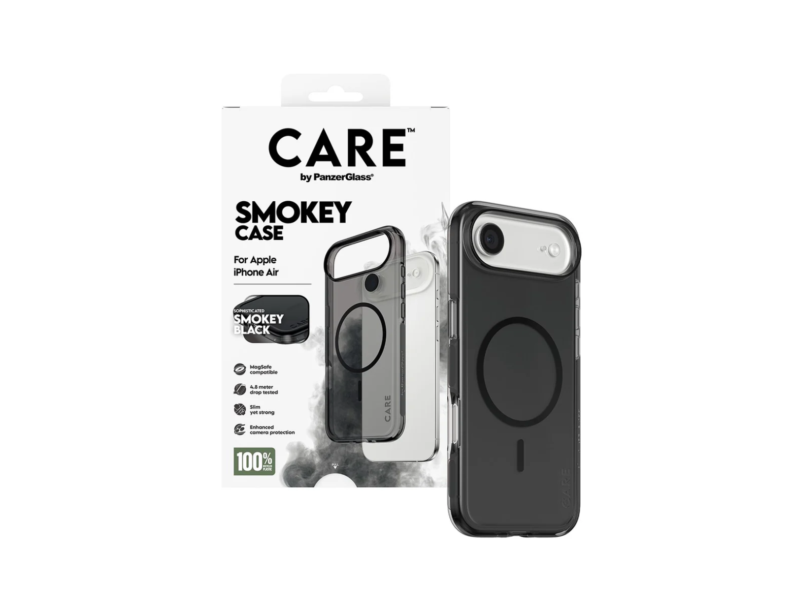 CARE Urban Explorer Case Smokey with Black MagSafe for iPhone 17 Series and iPhone Air