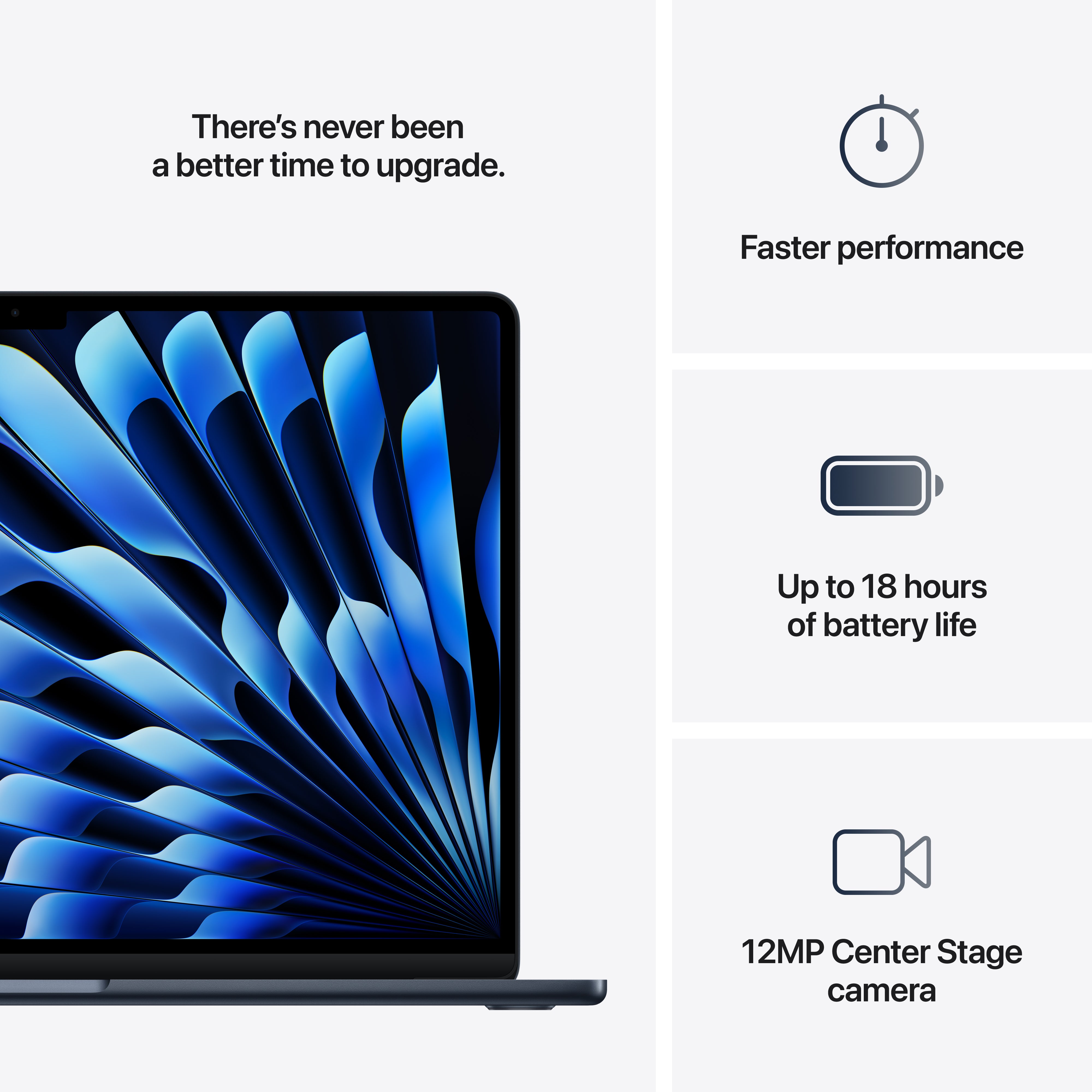 15-inch MacBook Air: Apple M4 chip with 10-core CPU and 10-core GPU (2025)