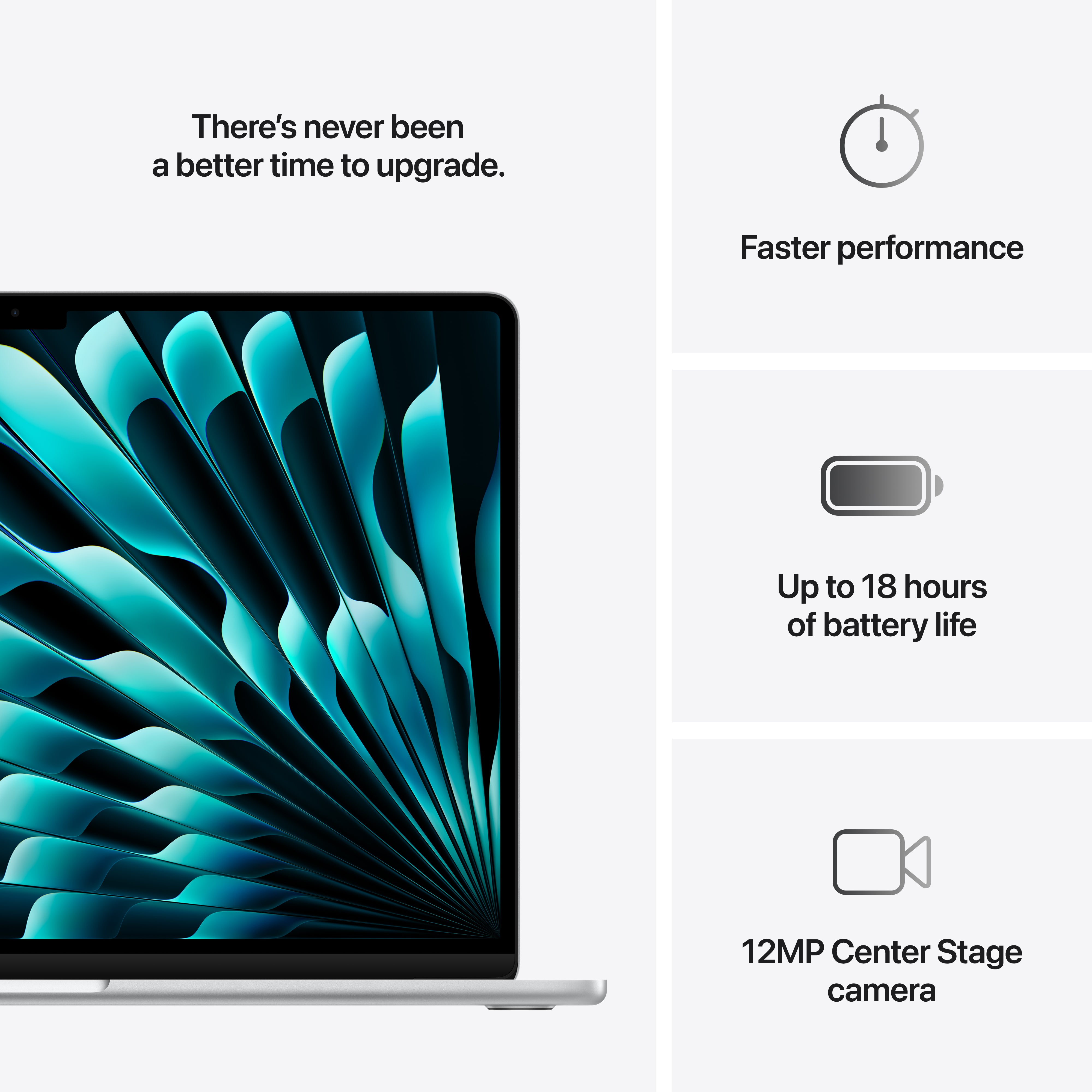 15-inch MacBook Air: Apple M4 chip with 10-core CPU and 10-core GPU (2025)