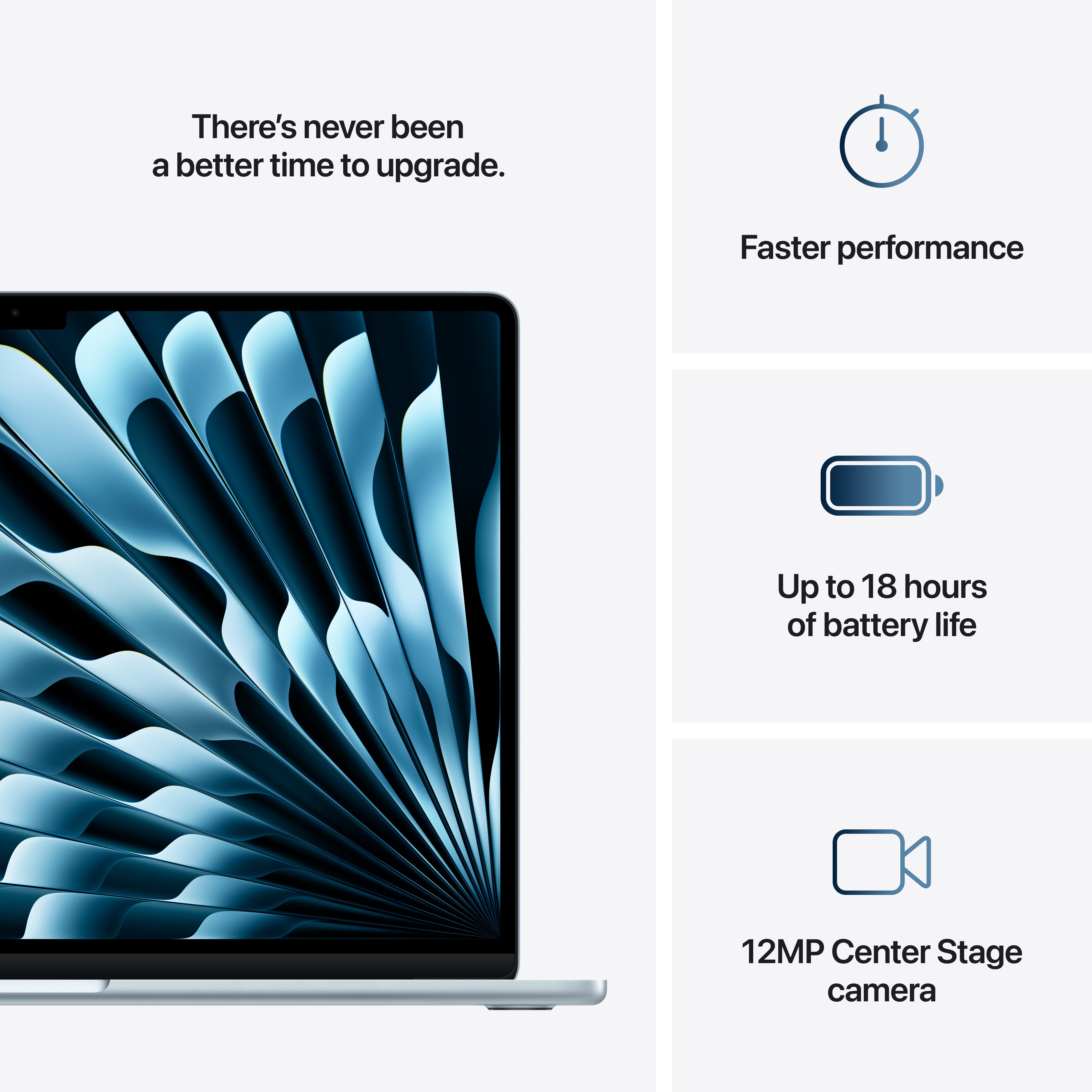 15-inch MacBook Air: Apple M4 chip with 10-core CPU and 10-core GPU (2025)