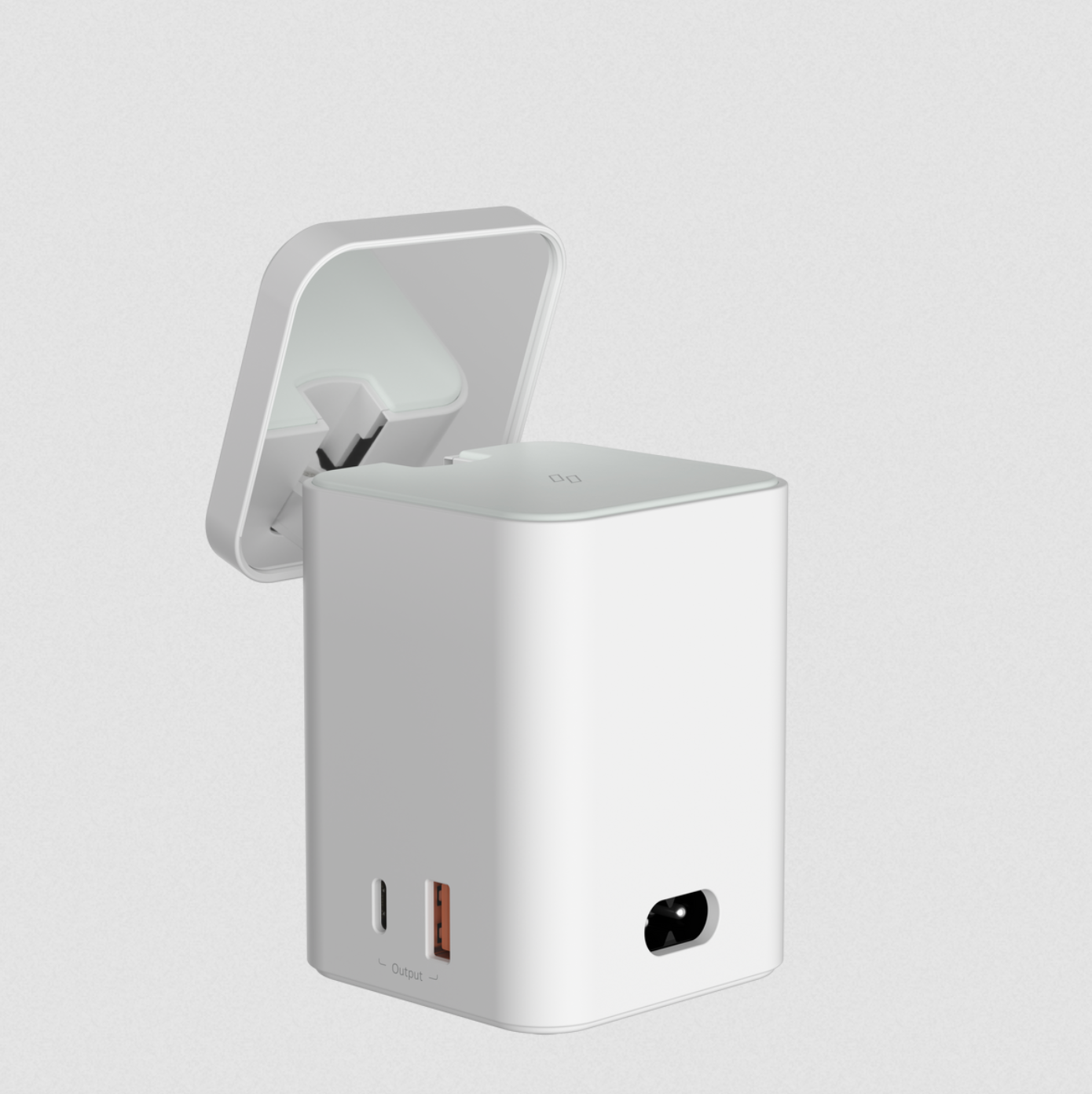 Adam Element Wireless Charger Mag4 GaN 30W Magnetic 4-in-1 White