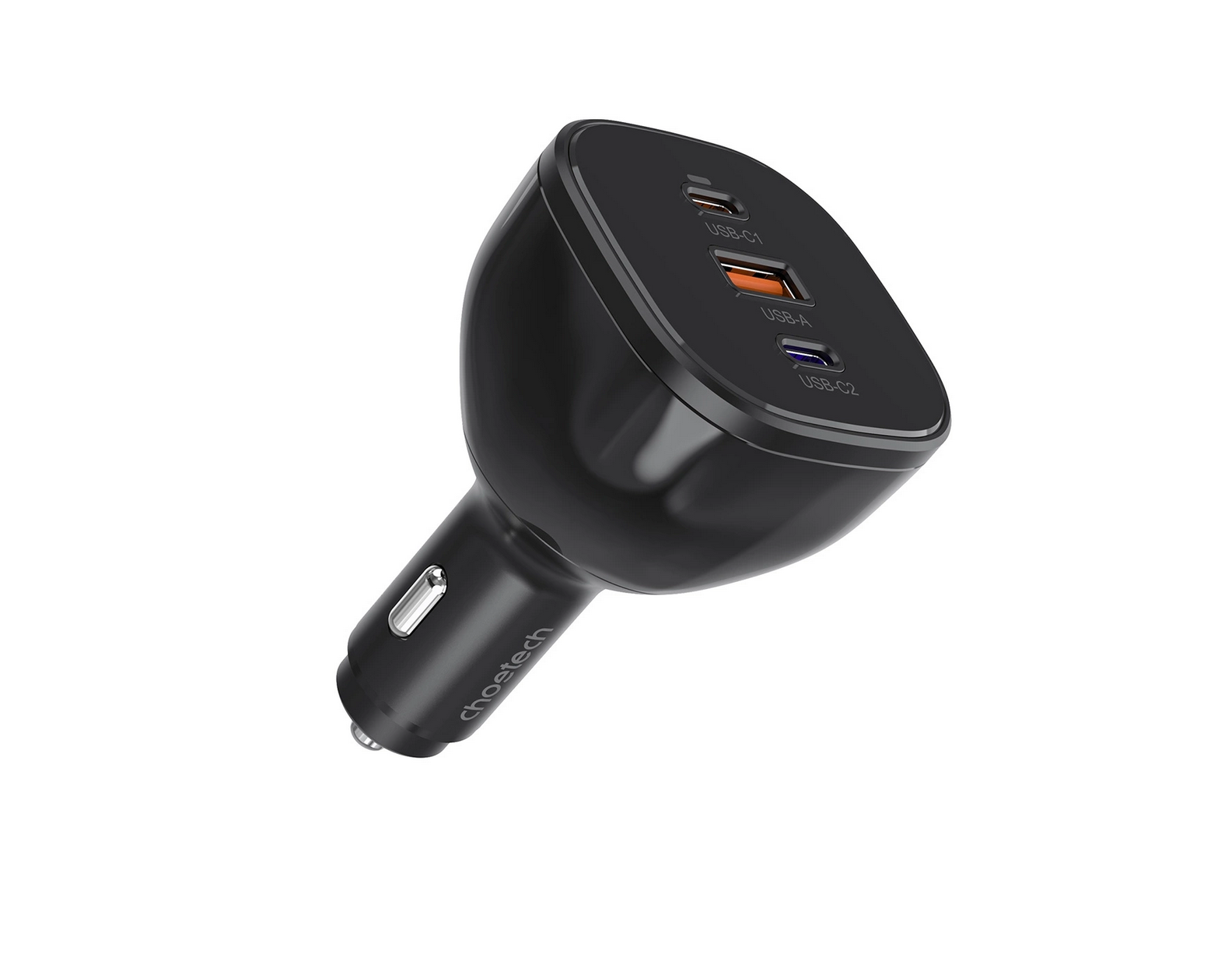 Choetech Fast Car Charger 160W PD3.1 USB-C + USB-A Black