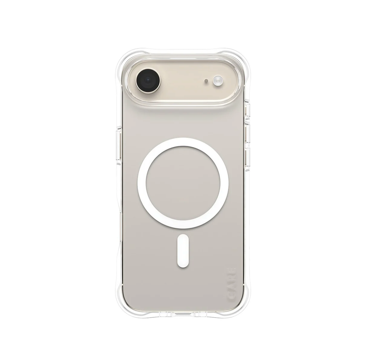 CARE Samba Case Transparent with White MagSafe for iPhone 17 Series and iPhone Air