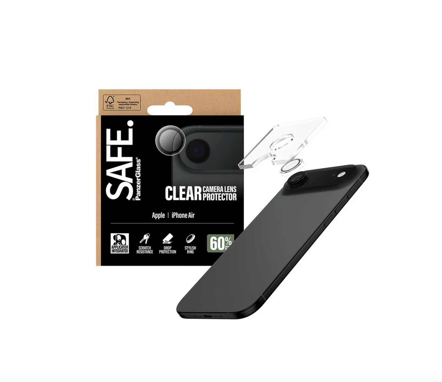 SAFE Camera Lens Protector Transparent for iPhone 17 Series and iPhone Air