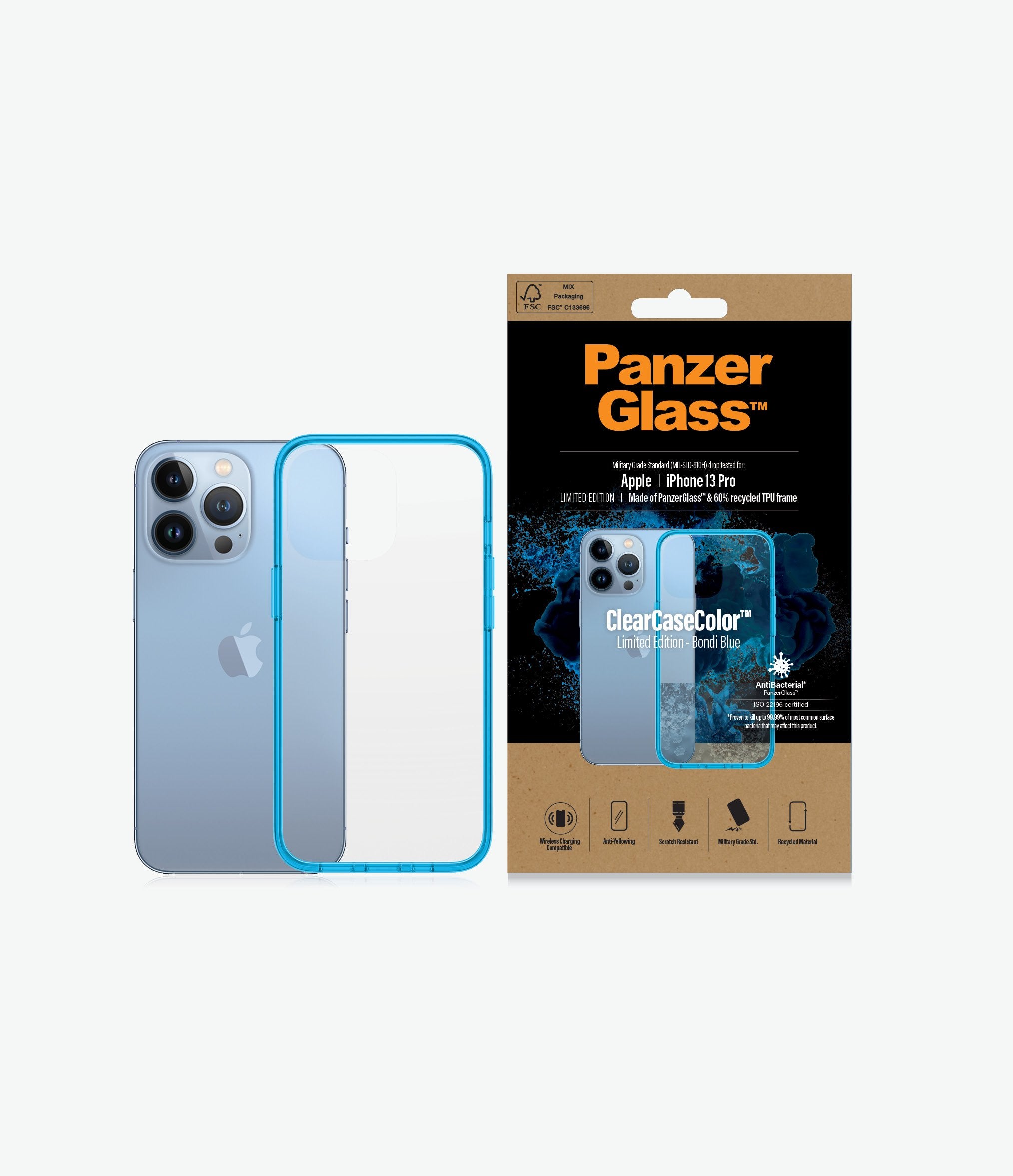 PanzerGlass Clear Case Color iPhone 13 Pro