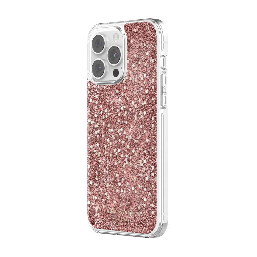 Insignia™ Hard-Shell Case with MagSafe for iPhone 14 Pro Max Pink Glitter  NS-14PMMSGLTR - Best Buy