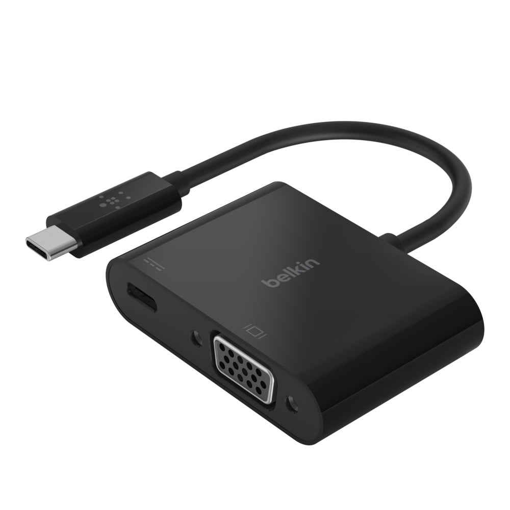 Belkin Adapter USB-C to VGA/60W PD Black