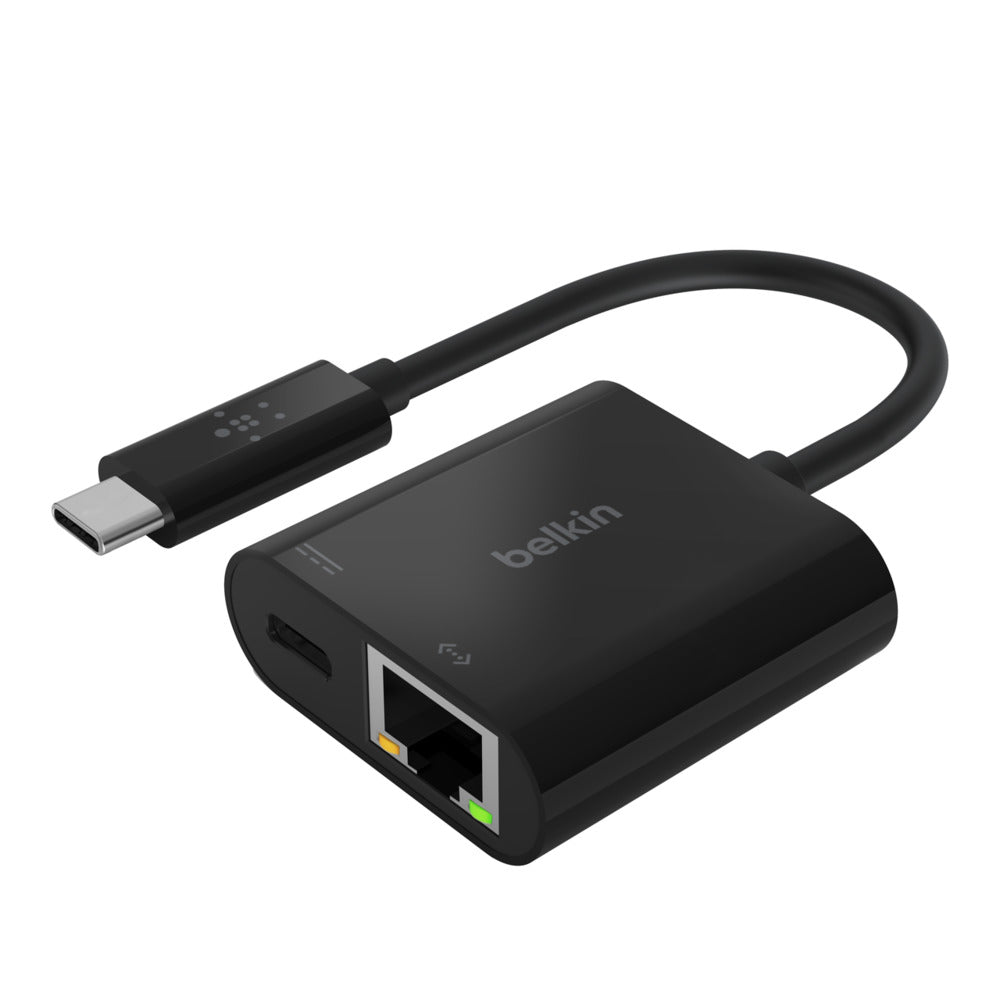 Belkin USB-C TO GIGABIT ETHERNET 60W PD Black