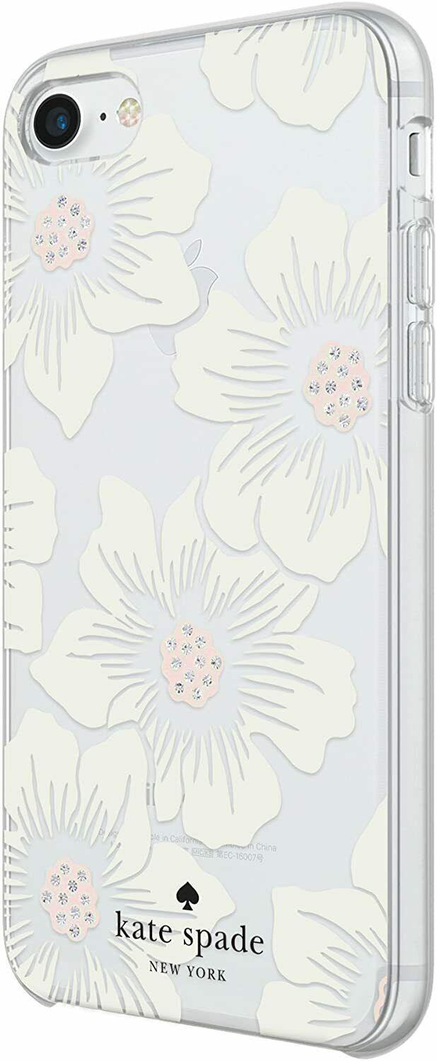 Kate Spade Flexible Hardshell iPhone SE 2020 Hollyhock Flower