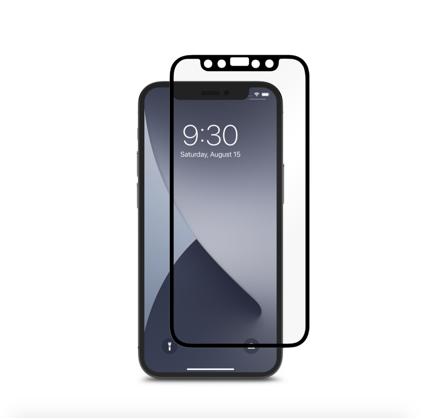 Moshi iVisor Anti Glare Tempered Glass for iPhone 12 Mini Black