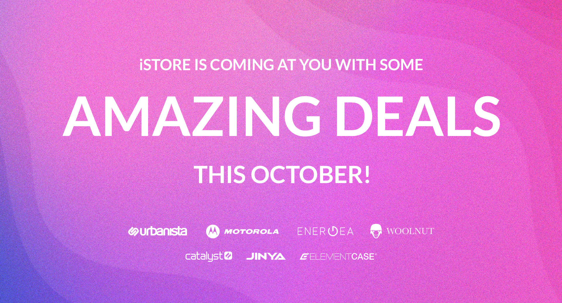 All the amazing deals for October!