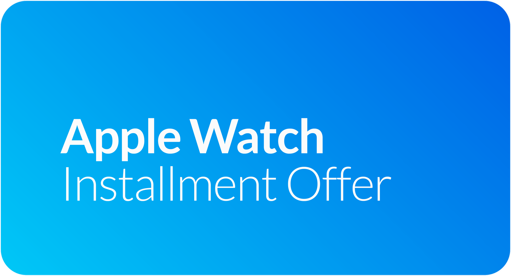 Get the best Apple deal with easy payment options for Apple Watch!