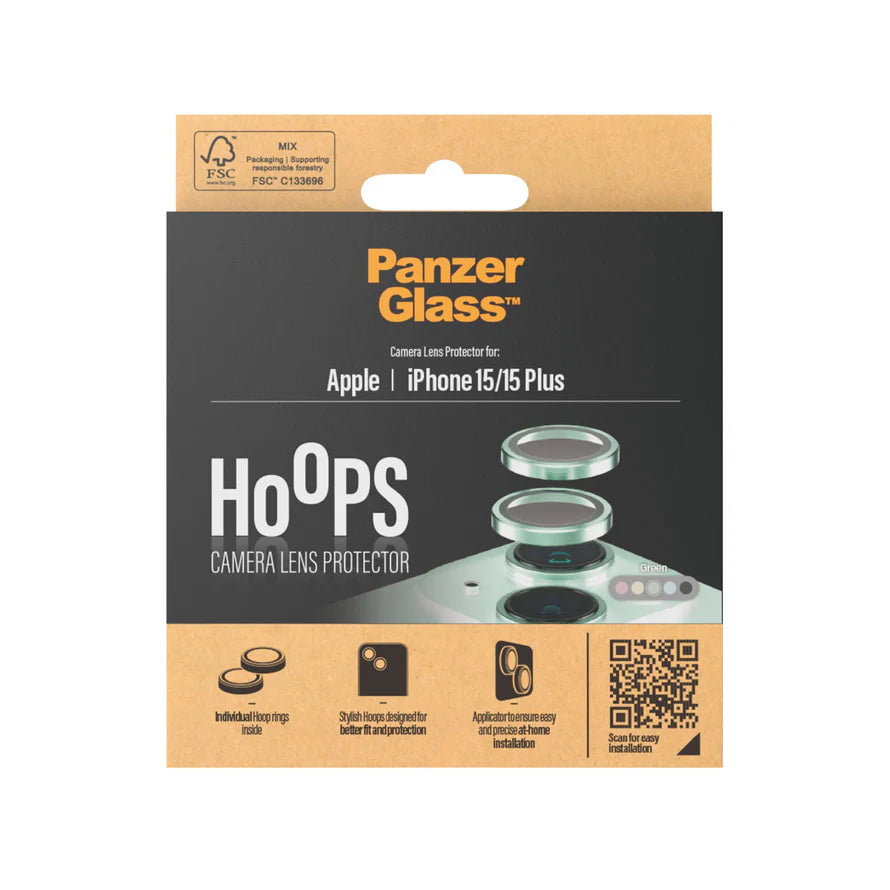 PanzerGlass Hoops Camera Lens Protector iPhone 15 | 15 Plus