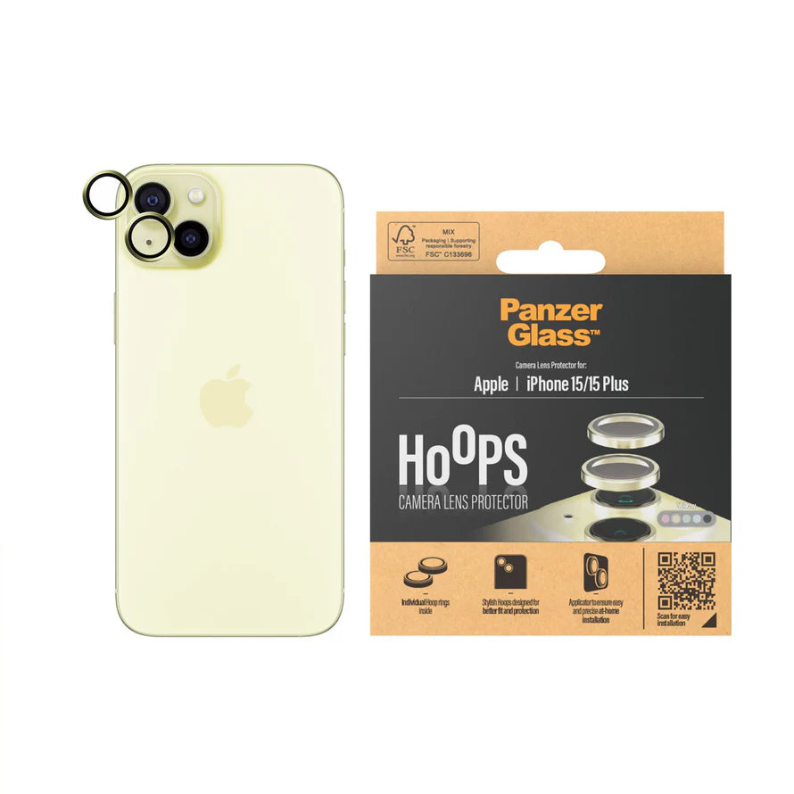 PanzerGlass Hoops Camera Lens Protector iPhone 15 | 15 Plus