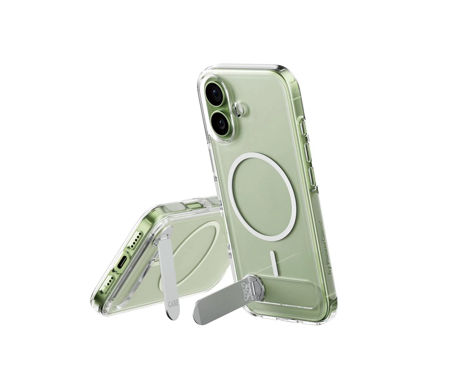 CARE Case Transparent with Kickstand & MagSafe for iPhone 17 Series and iPhone Air