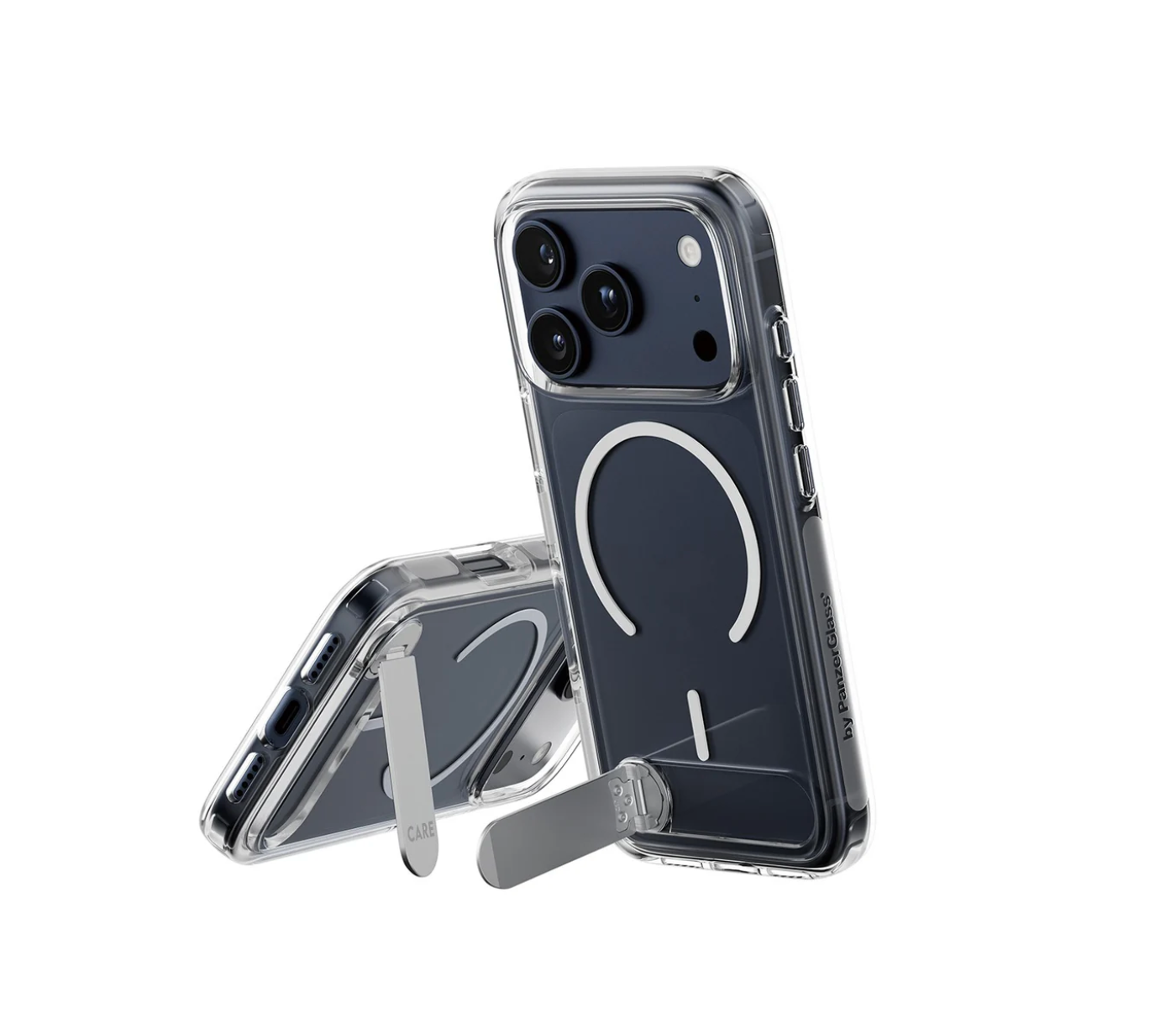 CARE Case Transparent with Kickstand & MagSafe for iPhone 17 Series and iPhone Air