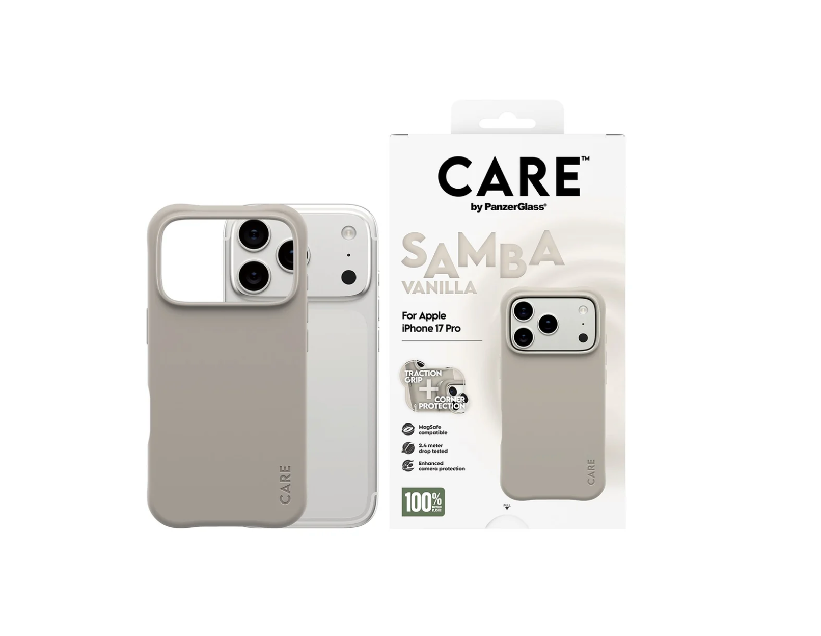 CARE Samba Case Vanilla with MagSafe for iPhone 17 Series and iPhone Air